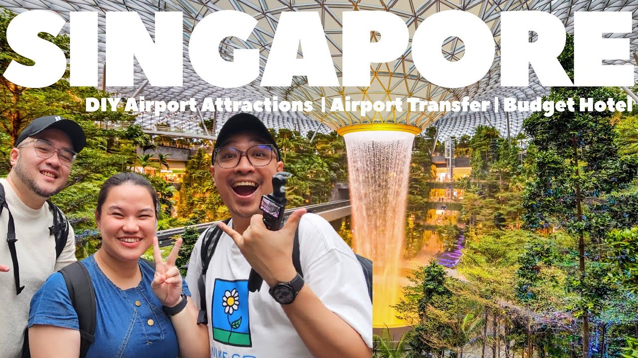 Singapore Travel Vlog: Changi Airport & Free Attractions | DIY Travel Guide to City & Cheapest Hotel