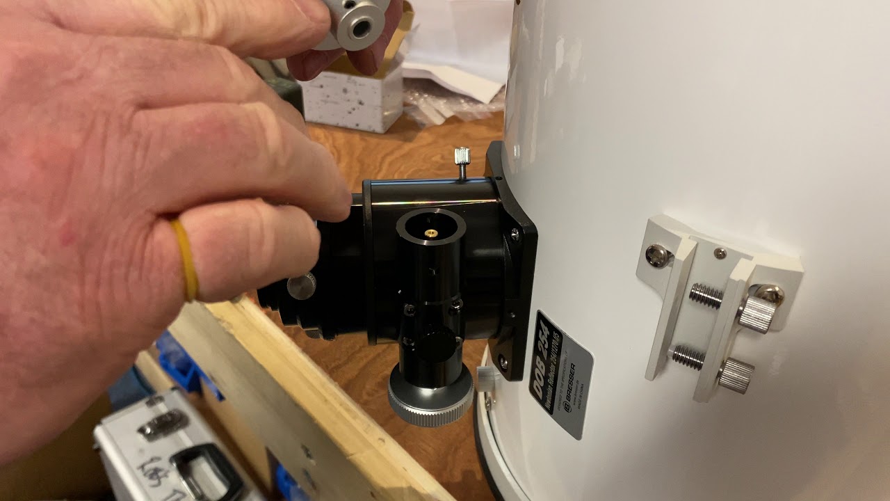 Fitting a DS focus knob to the Bresser 10