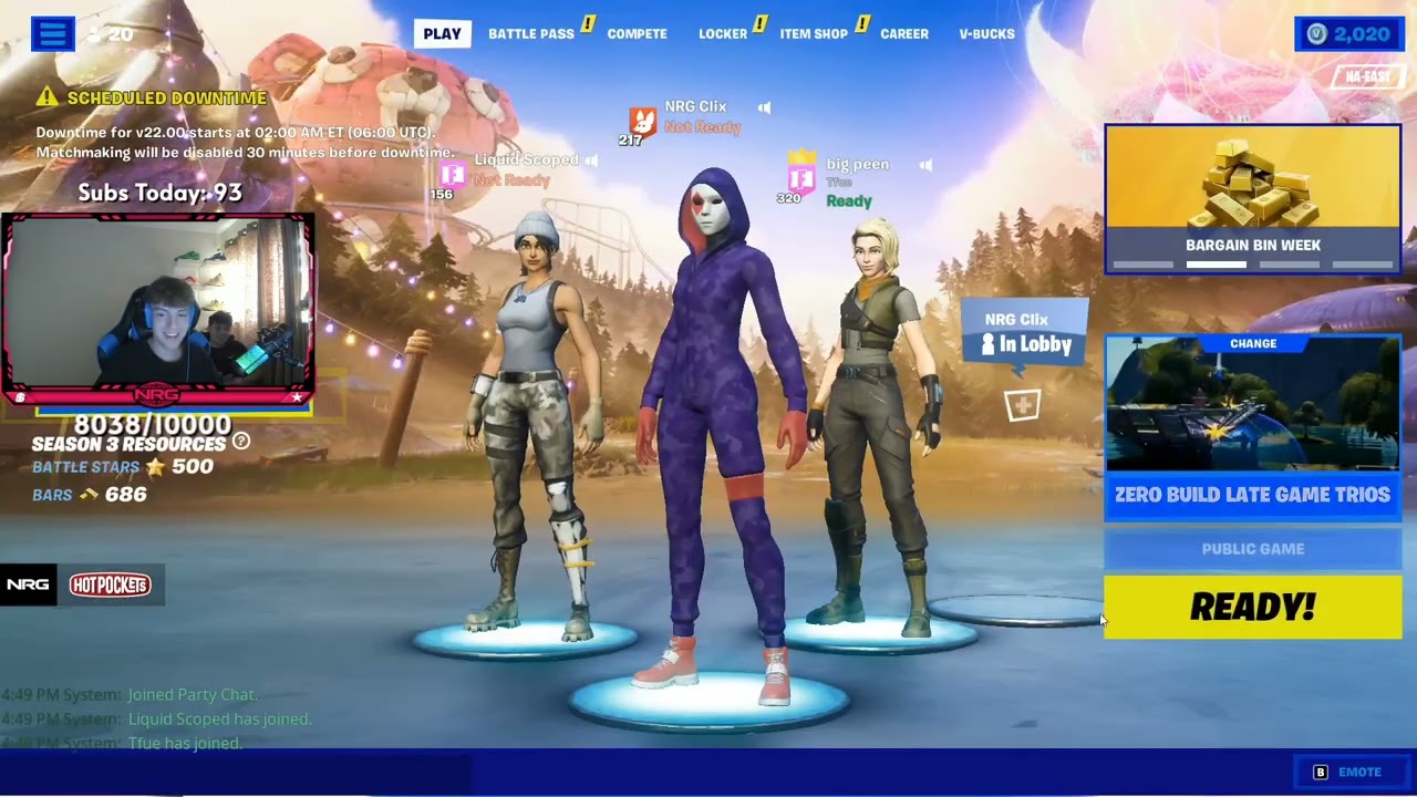 Clix embarrassed in front of Tfue