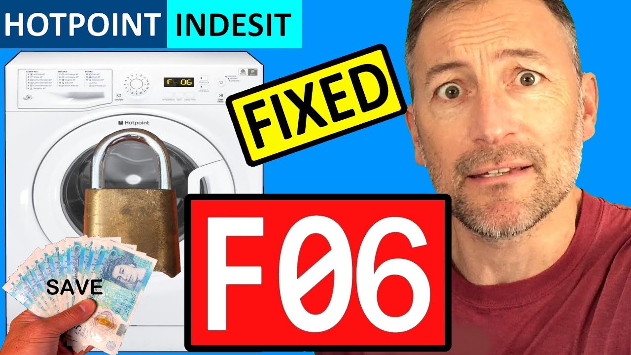 Washing Machine F06 Error Code Hotpoint Indesit Door won't Open