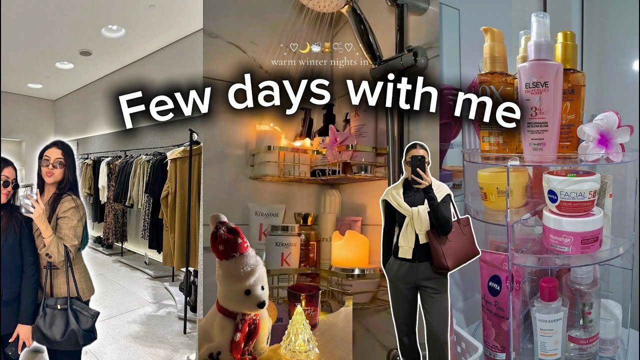 DECEMBER DIARIES 🌲💃🏻| أجيو دوزو معايا نهاراتي💘🌧️SHOPPING🛍️SELF CARE🧖🏻‍♀️🧴