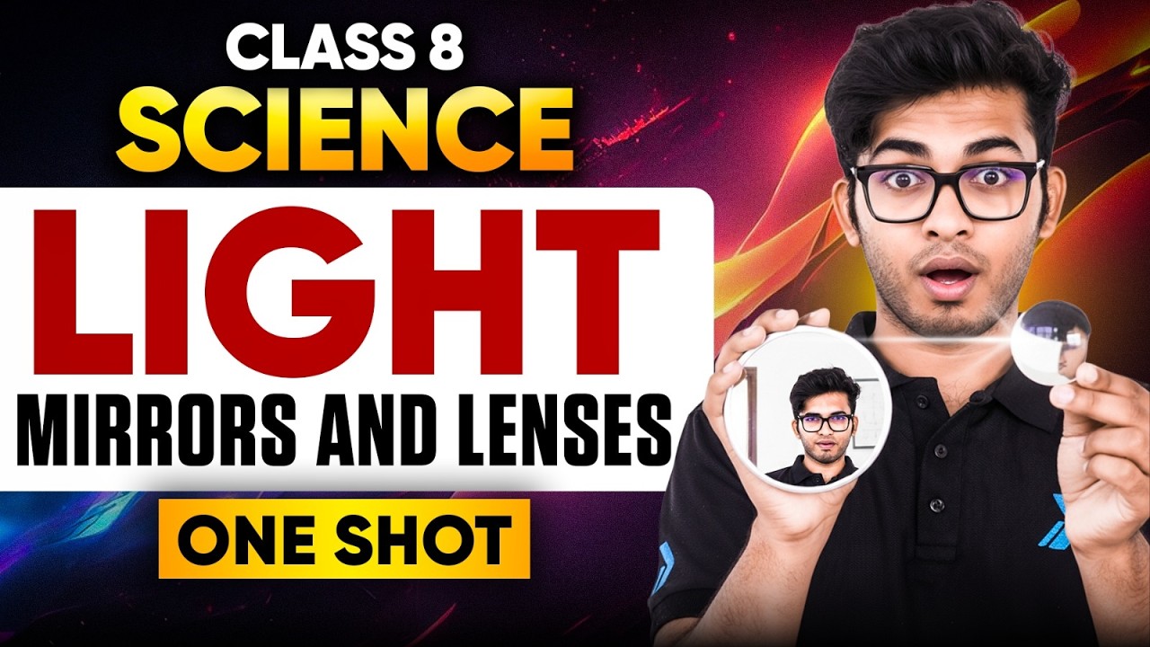 Class 8 Science | Light Mirrors and Lenses | Live One Shot | Soumya Bhaiya #infinitylearn #class8