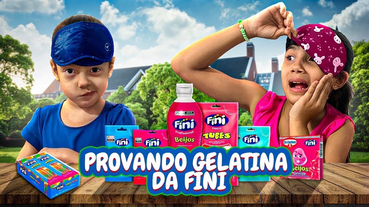 Provando Gelatina da Fini com os Olhos Vendados!