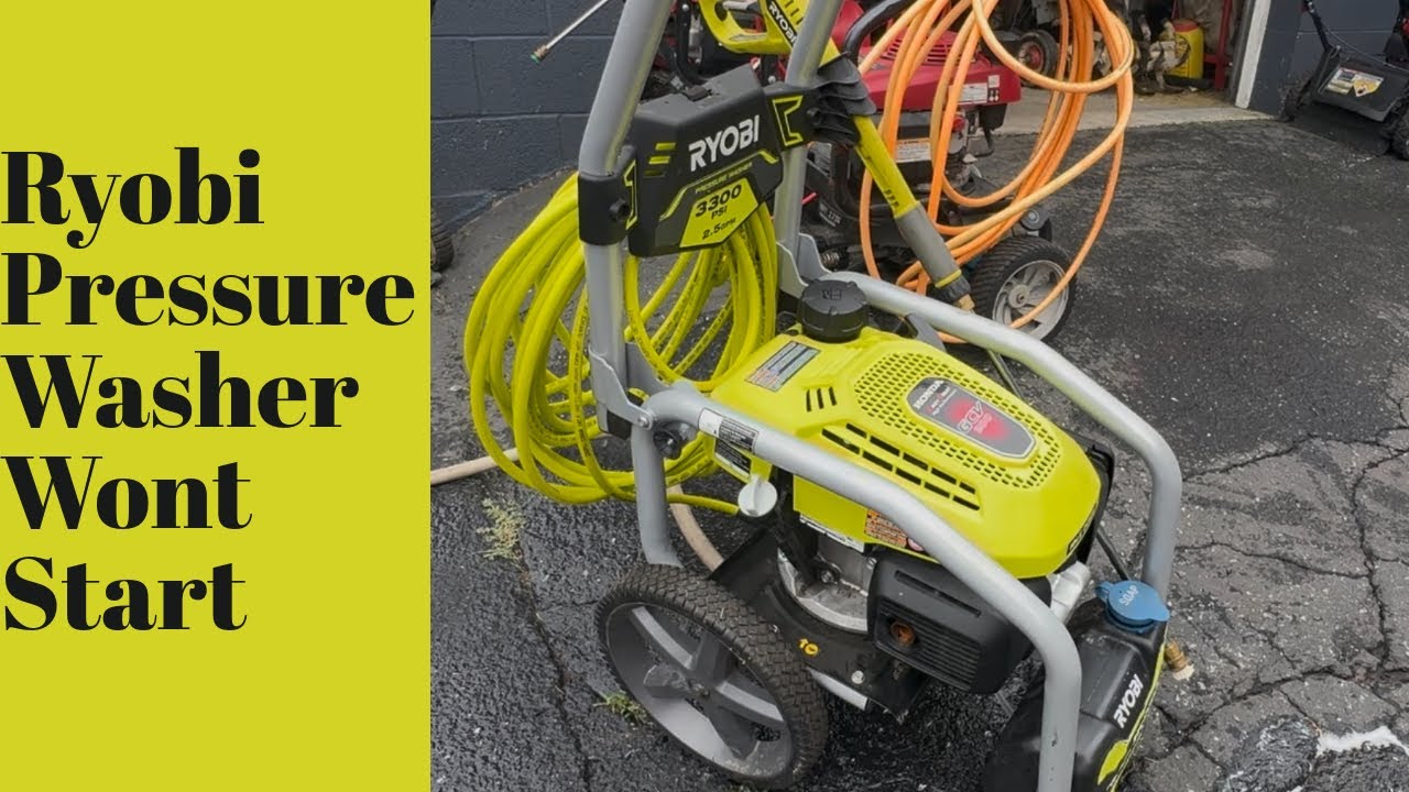 Honda gcv200 ryobi pressure washer won’t start