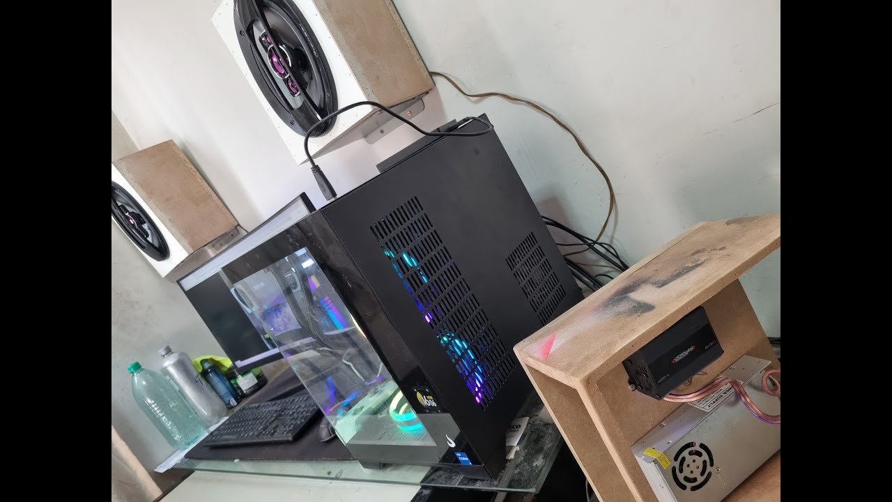 Som automotivo em casa! SD400.4 + Pioneer W309 tocando no PC 😱