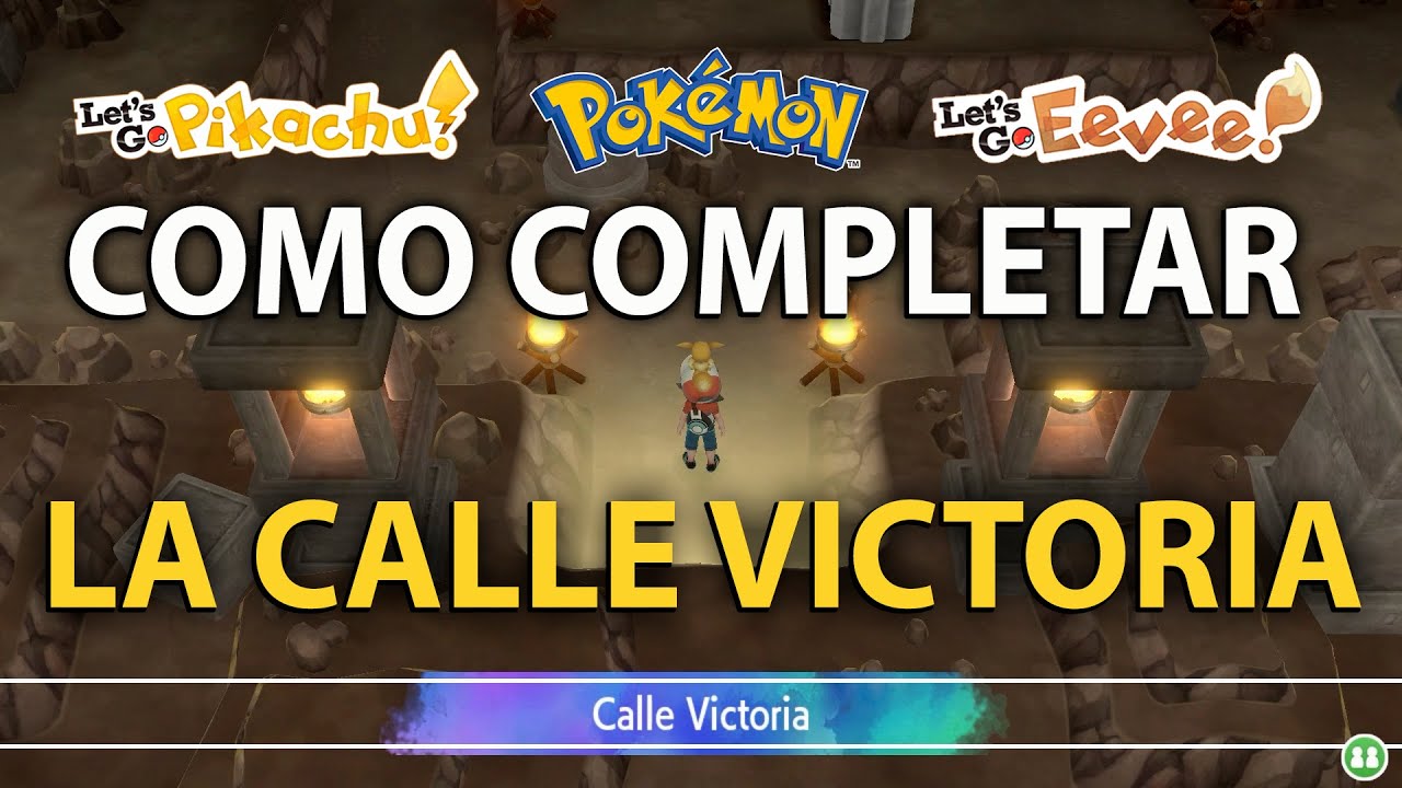Como superar la Calle Victoria (Solución al Puzle) - Pokemon Let's Go Eevee y Pikachu