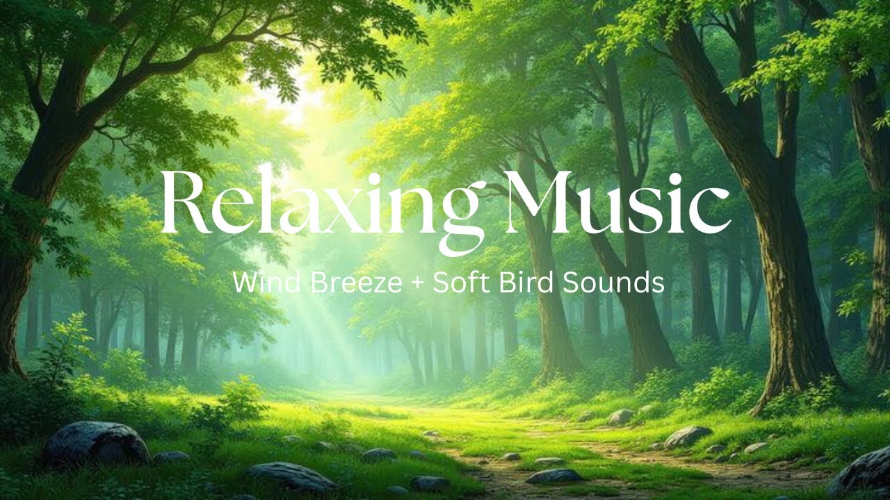 Relaxing Nature Sounds with Soft Bird Songs & Gentle Wind Breeze | Peaceful Meditation Music