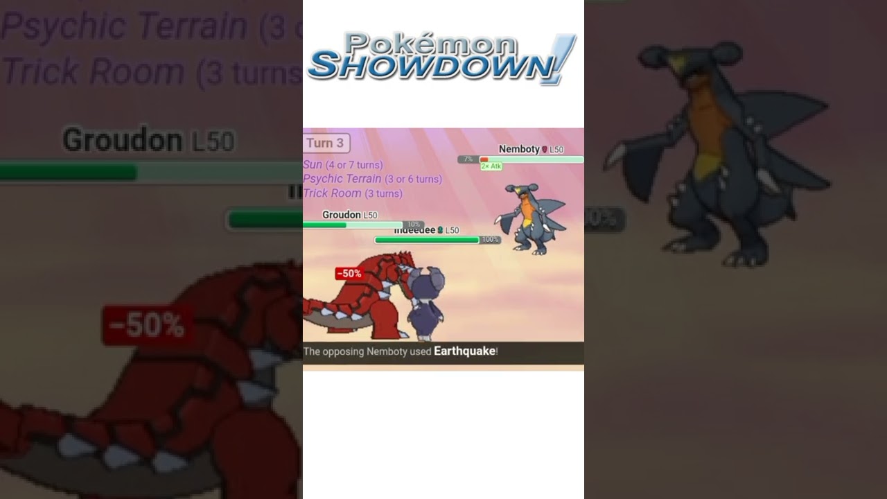 Epic Groudon and Indeedee Win! VGC 2022 Pokemon Showdown