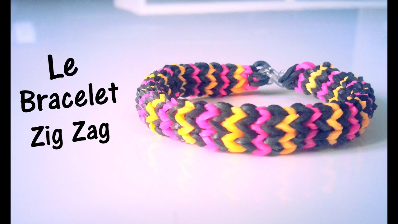 Comment faire un bracelet zig zag avec des élastiques sans machine