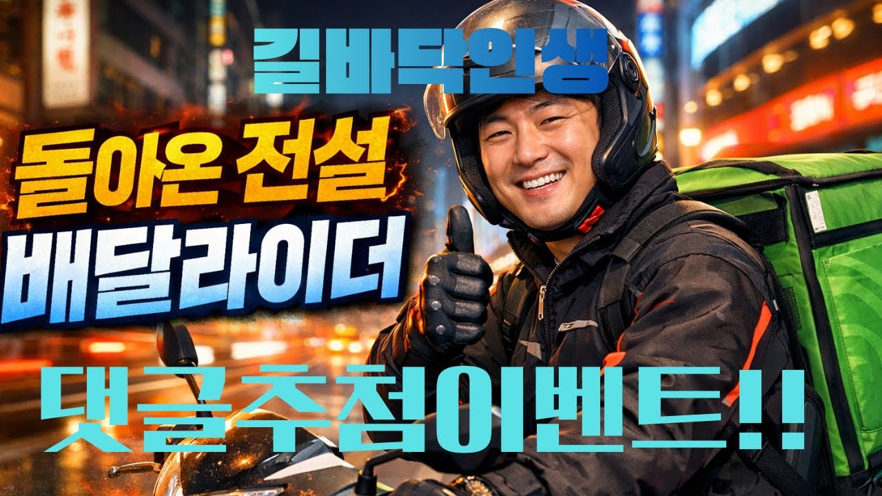 죽음의문턱 에서 돌아온 배달라이더!!인사드립니다. (댓글추첨 이벤트 있어용) 필드나가야죠??