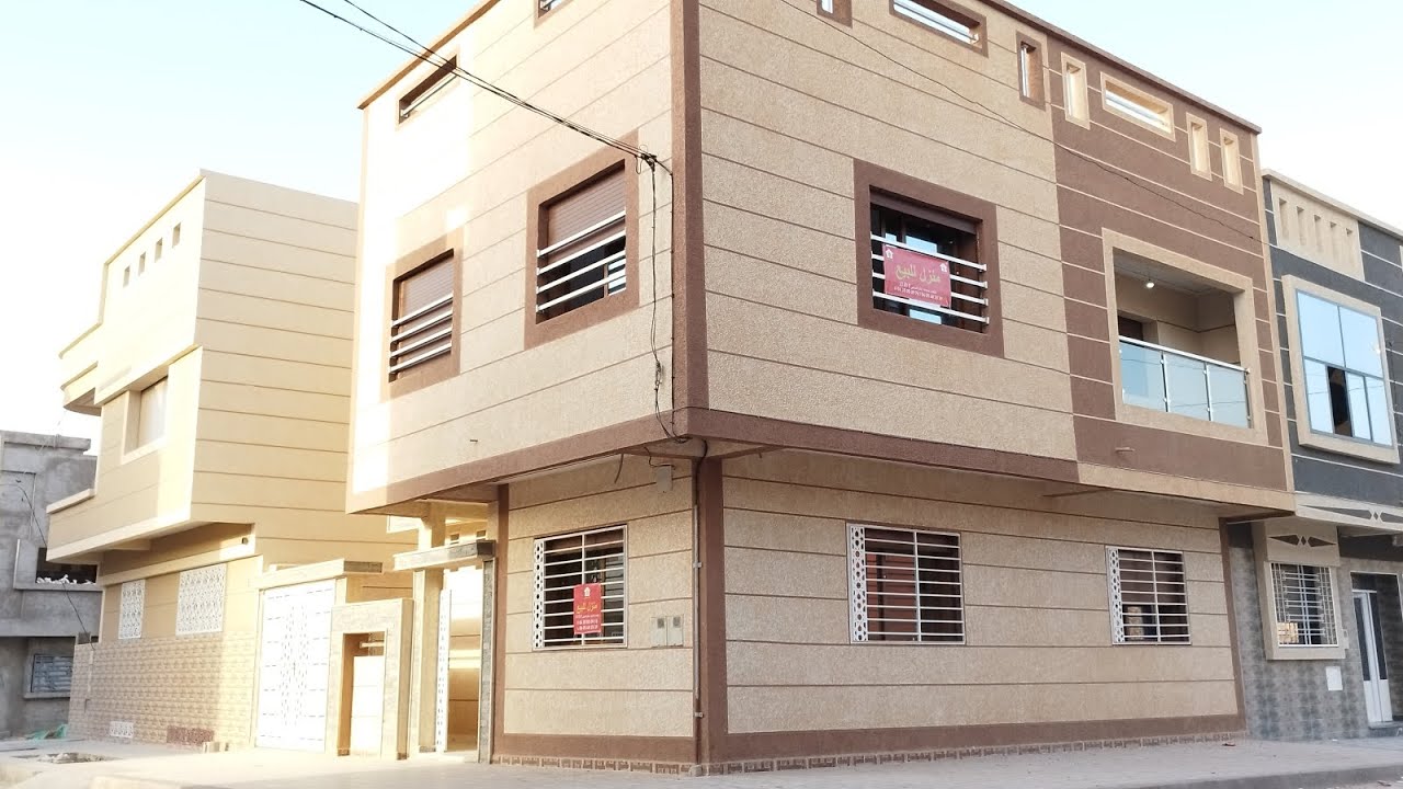 أجمل منزل على شكل ميني فيلا في أرقى أحياء مدينة وجدة ذو واجهتين لازاري حي الفرح 📱 0638050976