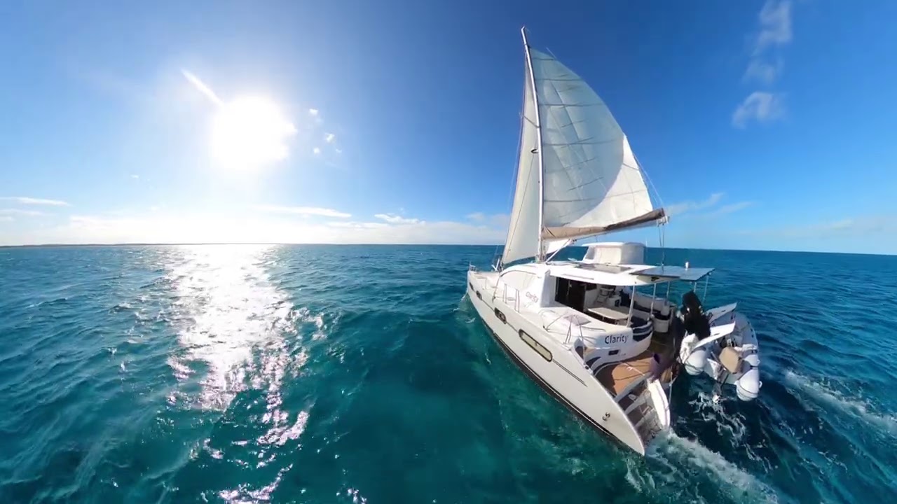 YULE LOG FOR SAILORS - No Talk, No Ads, No Music, Just Sailing - Catamaran Slow TV in 4K