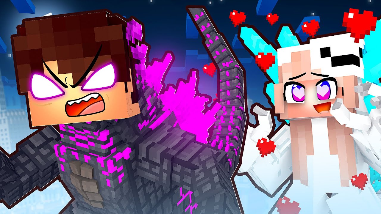 A GAROTA SHIMO se APAIXONOU pelo GAROTO GODZILLA no Minecraft