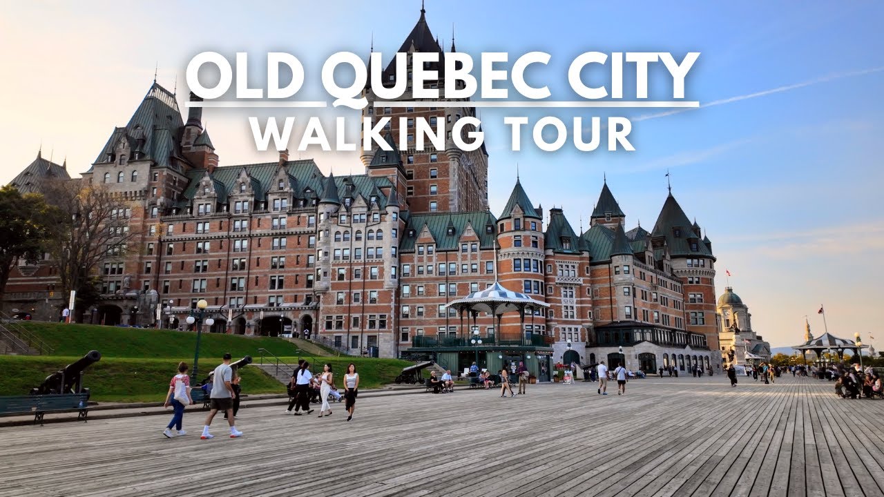 Summer in Beautiful Old Quebec City Walking Tour | 4K CANADA 2024