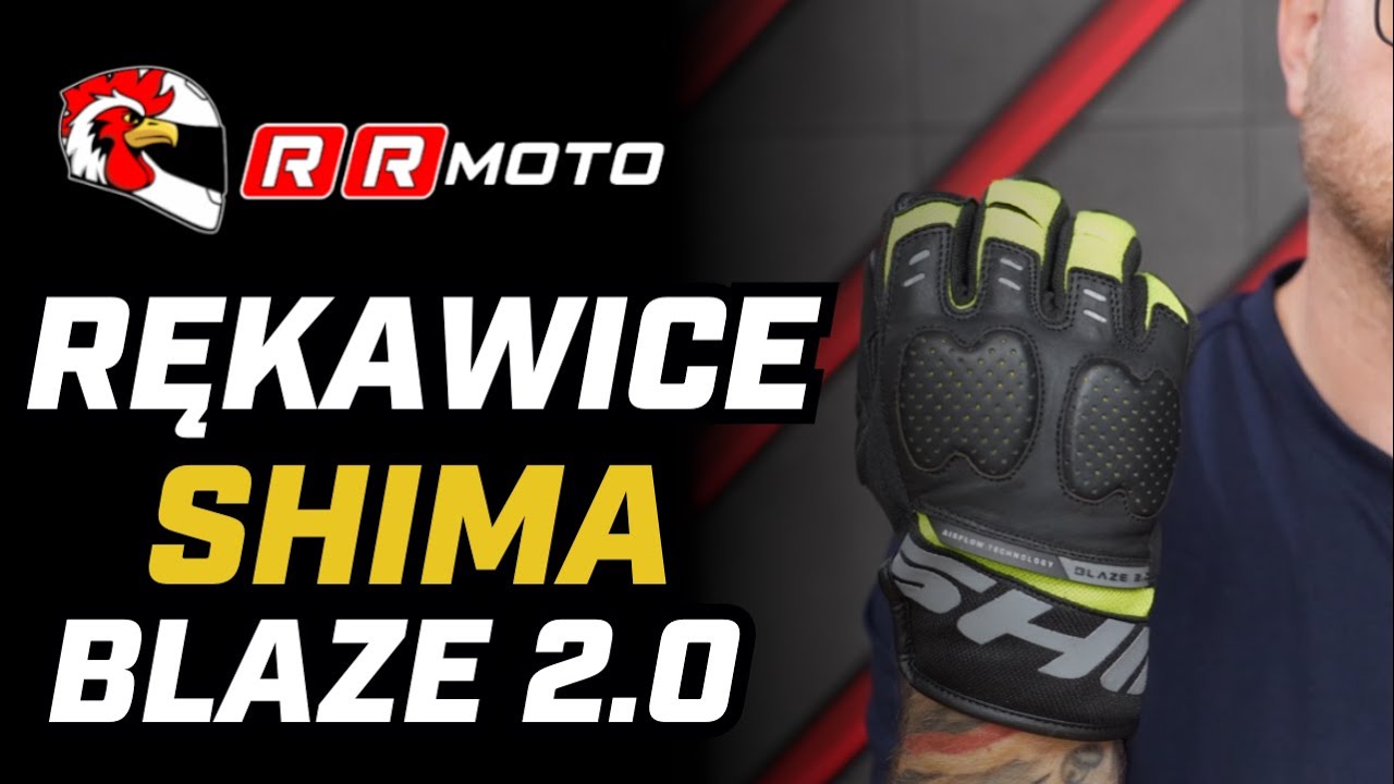 SHIMA BLAZE 2.0 - miejskie rękawice motocyklowe