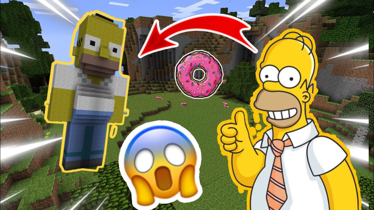 Minecraft Building Homer Simpson (Easy Tutorial)