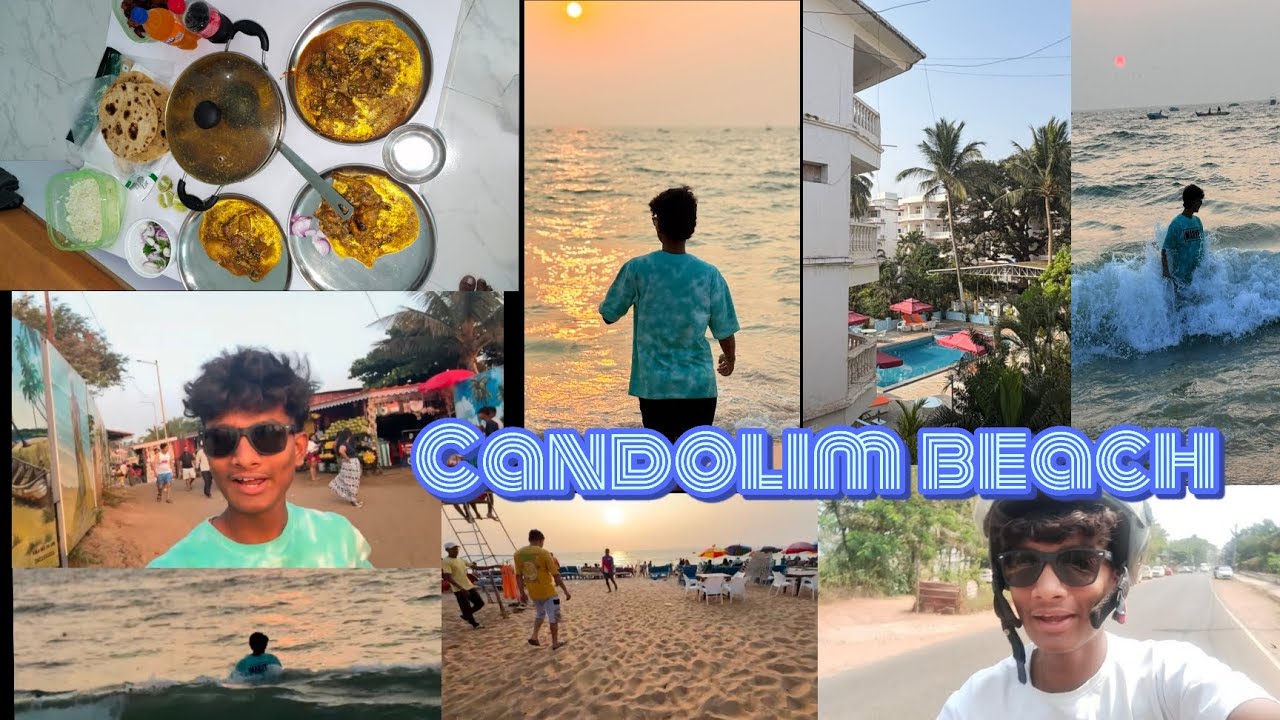 Condolim beach sunset enjoy Kiya ❤️