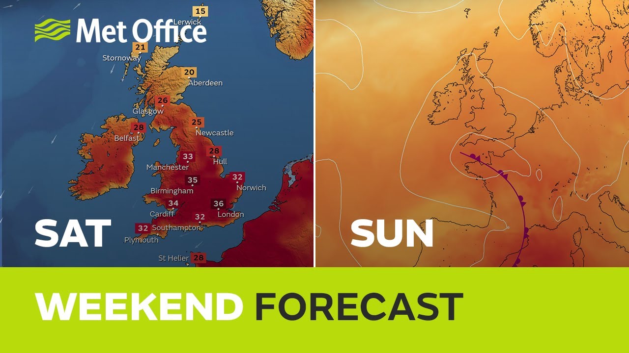 Signs of a change? - 11/08/22 - Weekend Weather Forecast UK - Met Office Weather