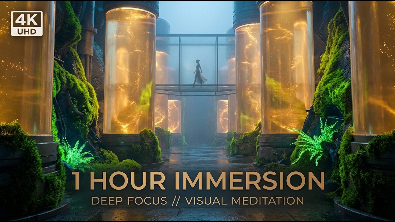 [4K UHD] The Photosynthetic Glass | Deep Cinematic Ambient Art for Focus, Study & Inner Peace