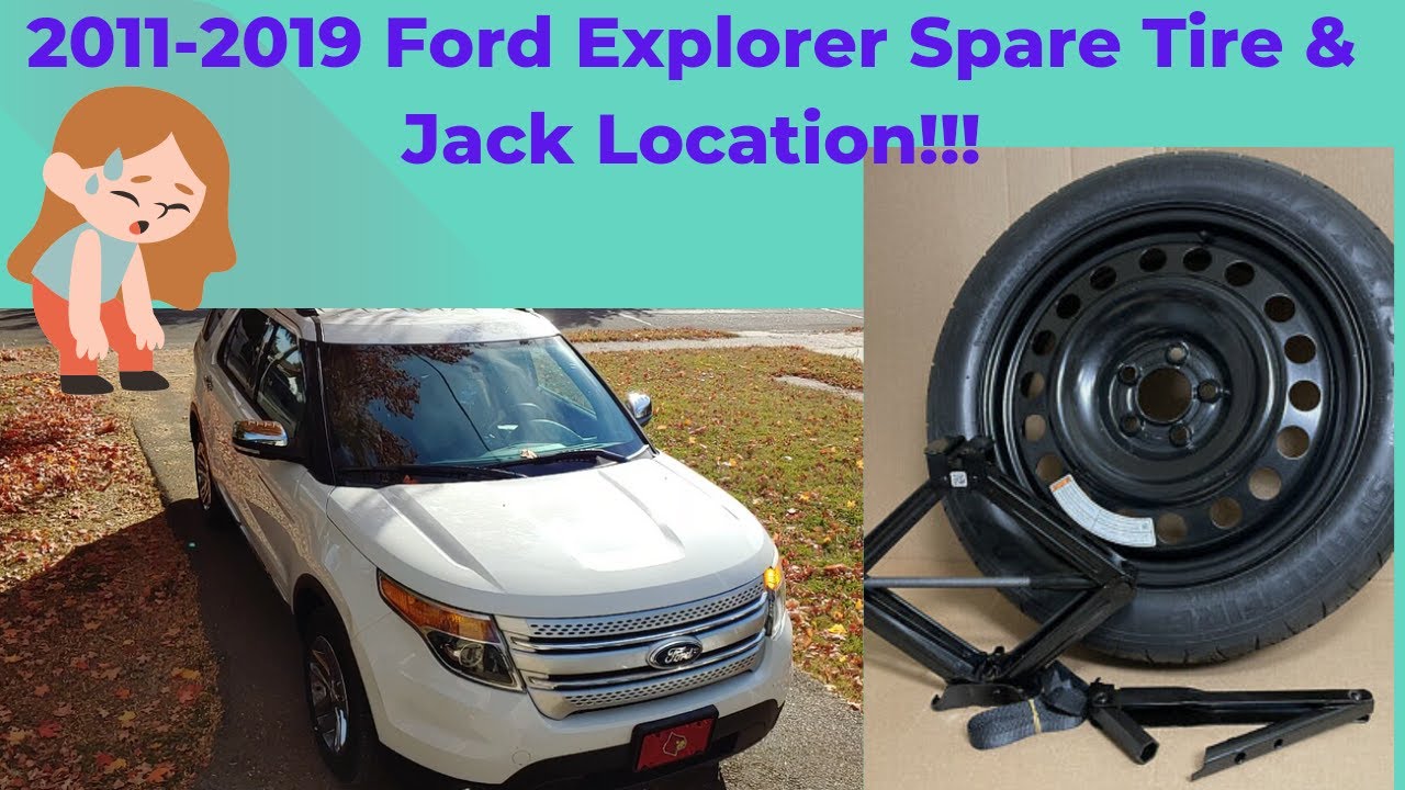Расположение запасного колеса и домкрата Ford Explorer 2011–2019