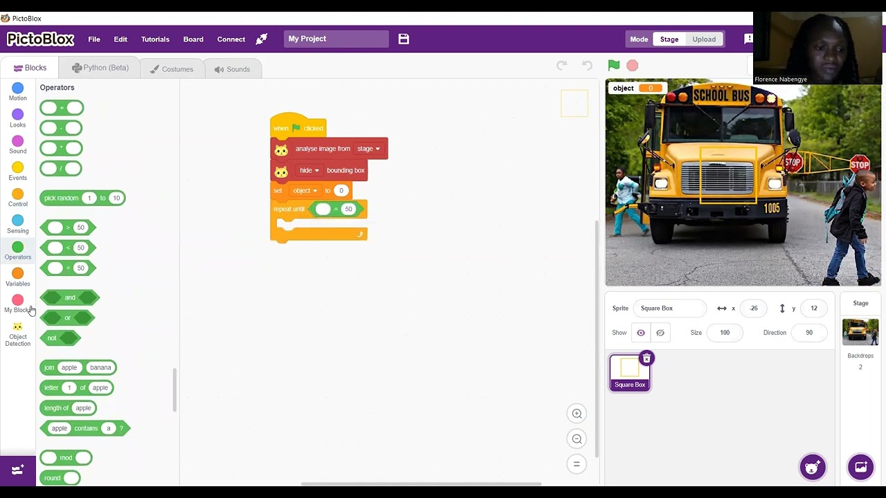 Object Detection in Pictoblox