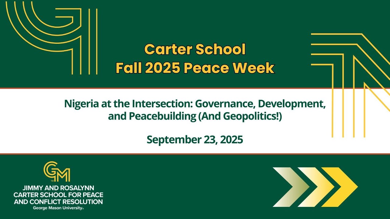 Nigeria at the Intersection: Governance, Development, and Peacebuilding (And Geopolitics!)