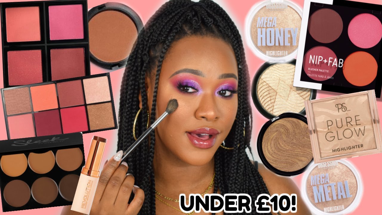 THE BEST CHEEK PRODUCTS UNDER £10! HIGHLIGHTER, BLUSH & BRONZER (DARK SKIN FRIENDLY)