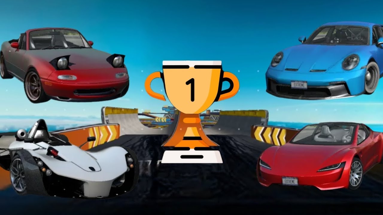 Extreme Car Driving Simulator Stunt Race 모든 차로 우승하기 5