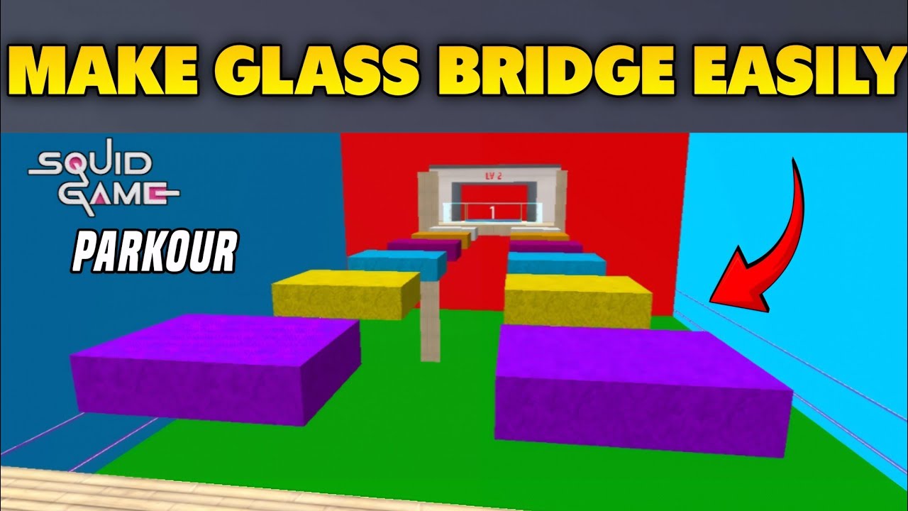 How To Make Glass Bridge (Squid Game) in Craftland Map | PAC Gaming World