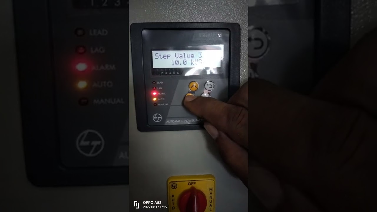apfc etasmart relay settings.power factor relay settings.all steps of apfc relay settings.