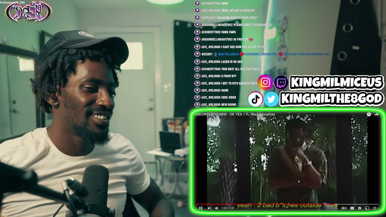 The 8 God Reacts to: NikoWoodYear & PlaqueBoyMax - OK YEA .! (Music Video)