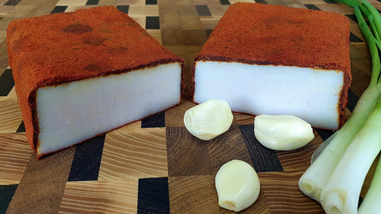 Обалденный ШПИК ПО-ВЕНГЕРСКИ - домашнее сало вкусный рецепт.  Рецепт сала.