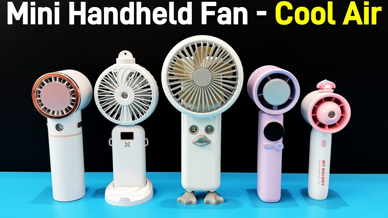 Mini Handheld Fan - Portable Spray Fan，Multi-speed Wind Power And Eco-friendly | Unboxing And Review