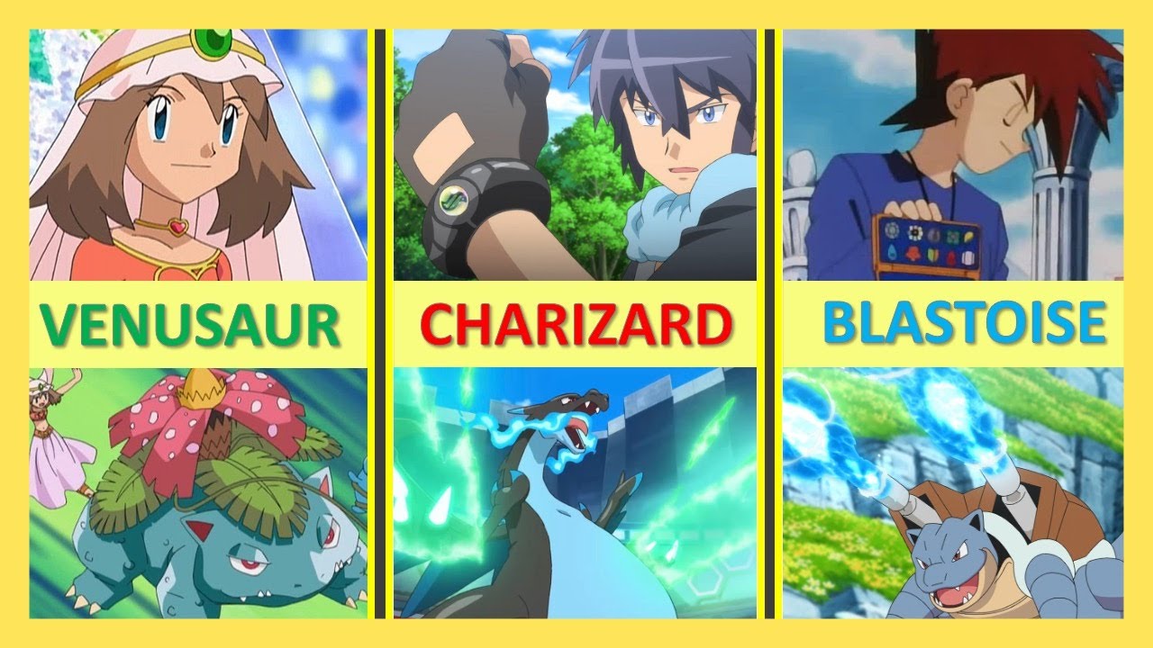 Trainers with Fully Evolved KANTO Starter Pokemon