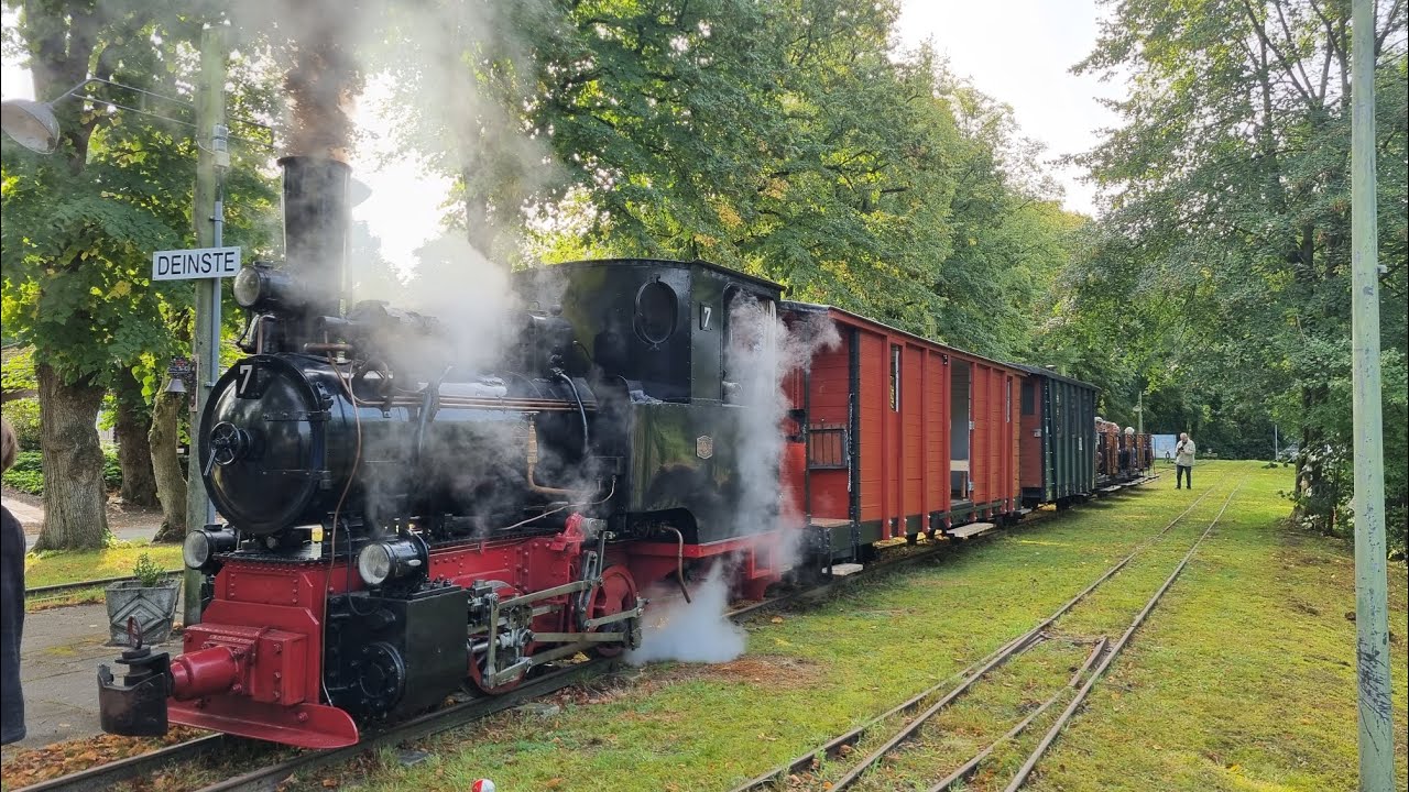 Unterwegs mit Dampflok Nr. 7/ Bahnhofsfest Feld- und Kleinbahnmuseum Deinste