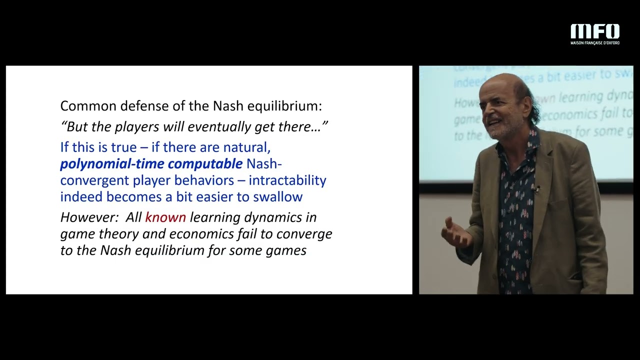 Christos Papadimitriou | 75 Years of Nash Equilibrium, Oxford
