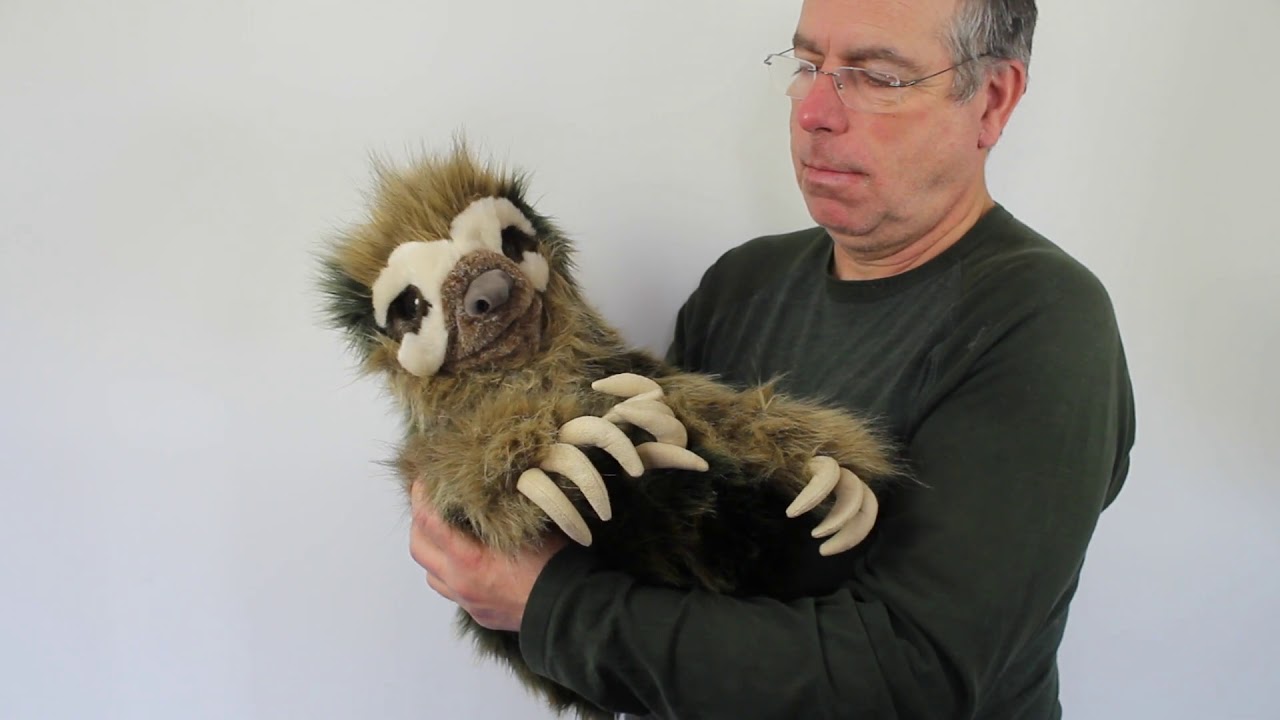 3131 Three toed Sloth / Faultier Handpuppe   -   FOLKMANIS-PUPPETS