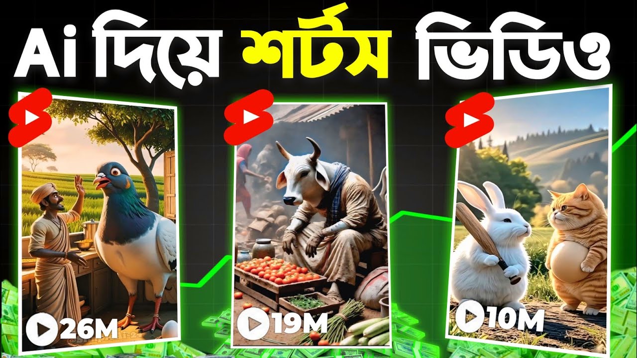 Ai দিয়ে ভাইরাল শর্ট ভিডিও তৈরি | Text to Short video ai free | FREE AI Short Video Generator