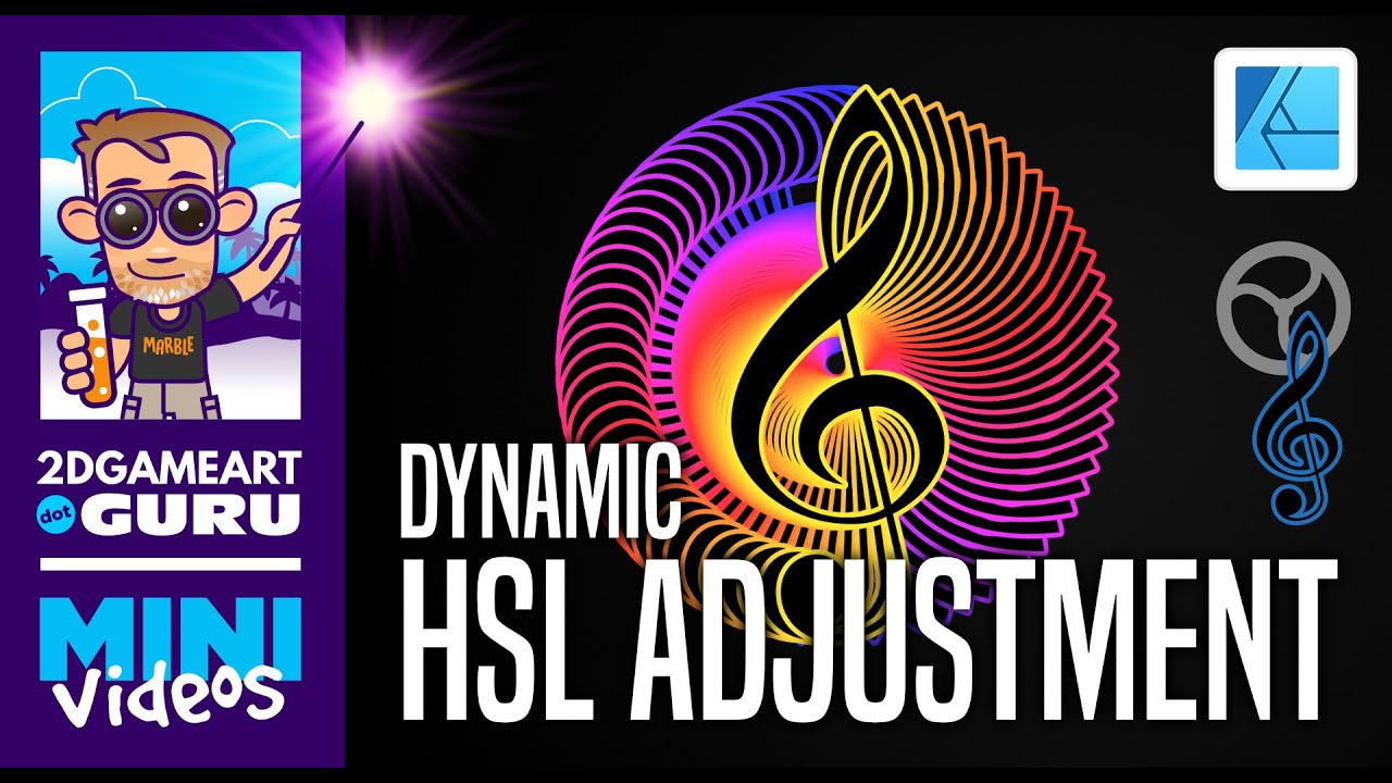Affinity Designer Mini Tutorial - Setting up Dynamic HSL Colour Adjustment