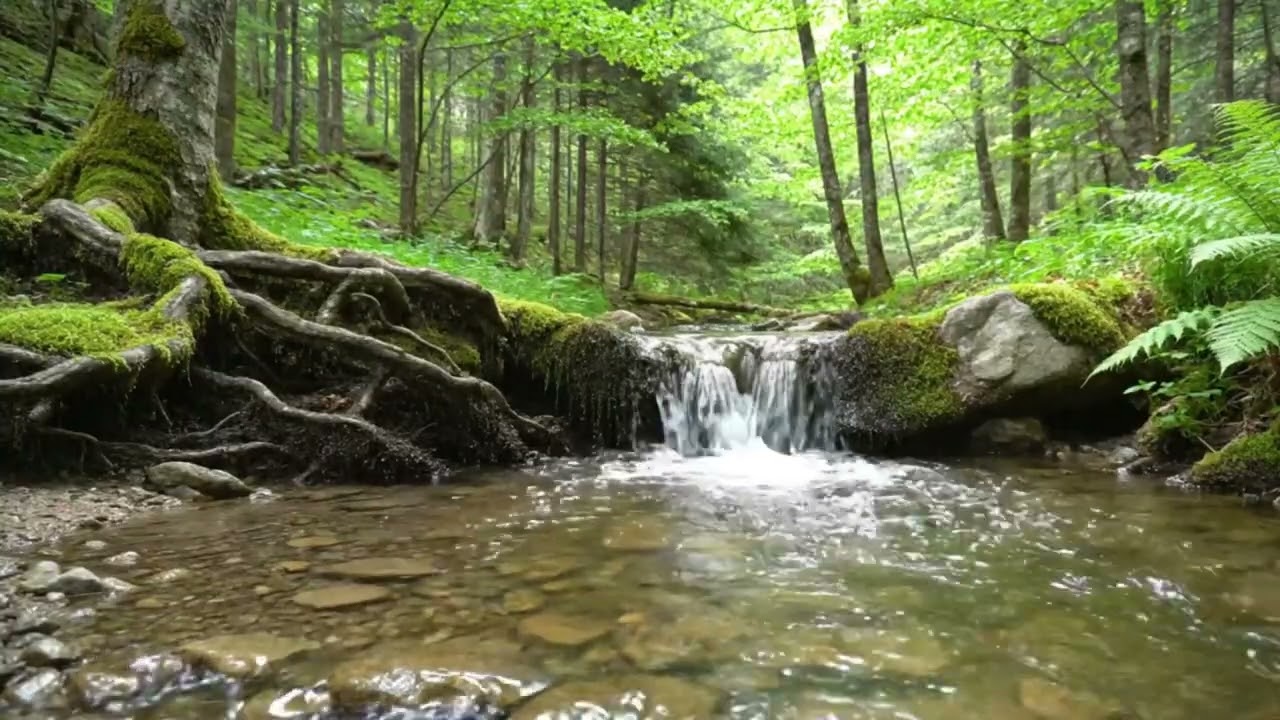 Relaxing Forest Ambience 🌿 Gentle River & Birds for Calm Mind