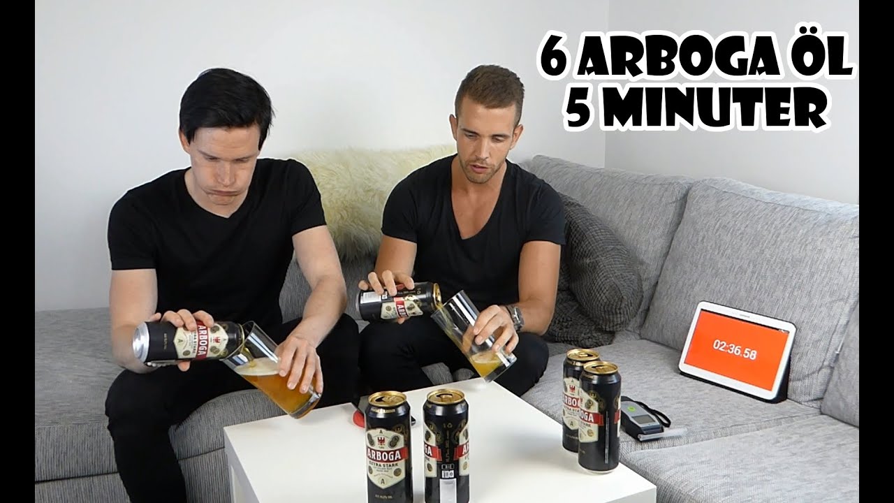 6 Arboga &ouml;l (10,2%) p&aring; 5 minuter + Promillekoll