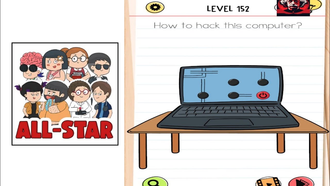 Brain test all star level 202 how to hack this computer Gameplay walkthrough solution