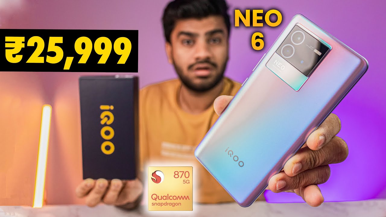 iQOO Neo 6 Unboxing - First Sale Unit | SD 870 🔥 | 120Hz AMOLED 😍 | Downgrade 👎 - Reality😶