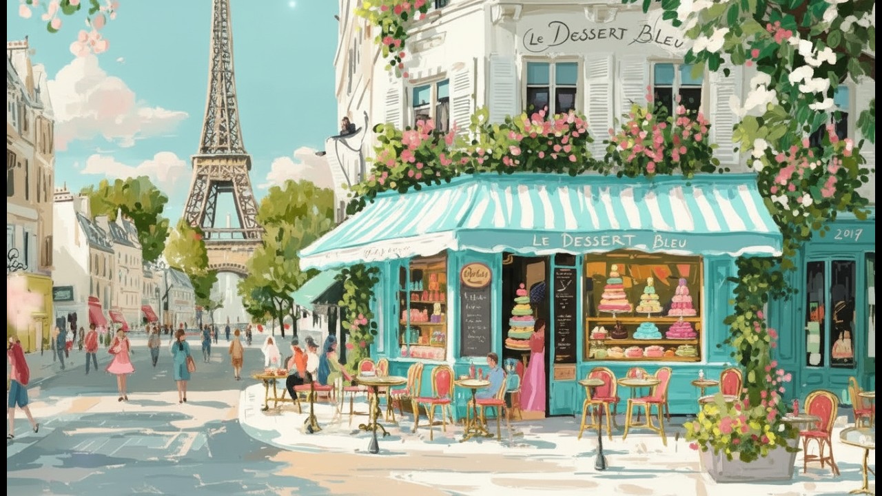 𝐌𝐨𝐫𝐧𝐢𝐧𝐠 𝐢𝐧 𝐏𝐚𝐫𝐢𝐬 - Soft Paris Café Jazz 🎼 French Instrumental Music #frenchmusic