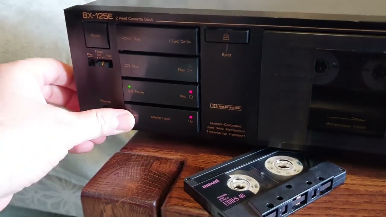 Nakamichi BX-125E демонстрация работоспособности