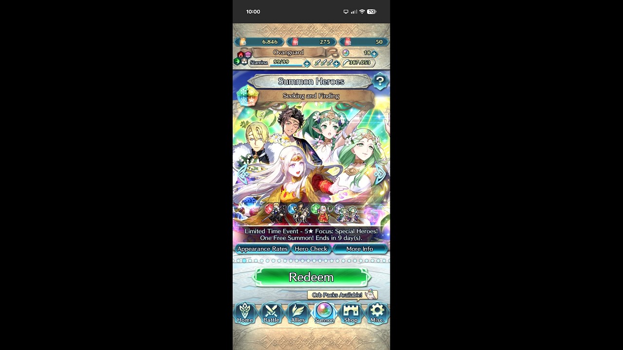 The Seeking and Finding banner has returned for a while for Fire Emblem Heroes