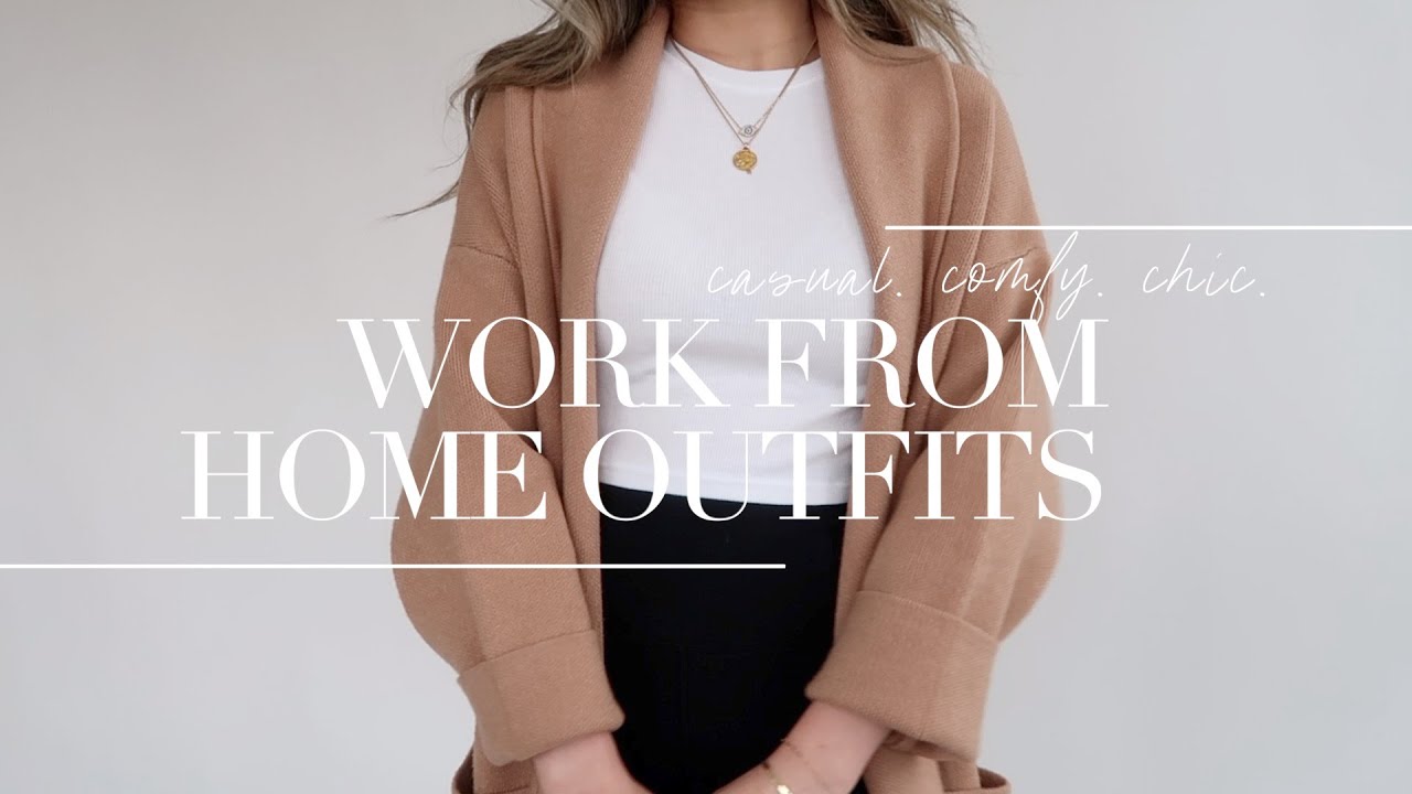 WORK FROM HOME (work outfits) lookbook | what to wear during coronavirus quarantine | Miss Louie