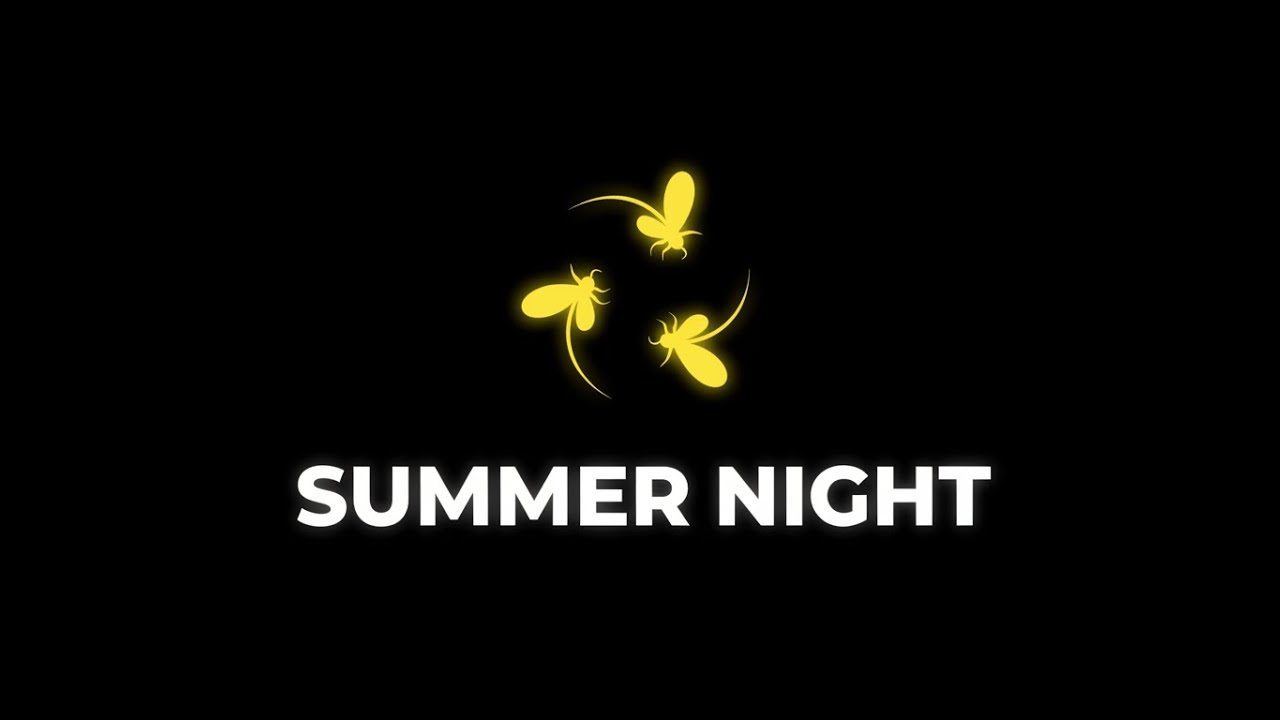 Summer Night Field Ambience | Crickets & Nature Sleep Sound | Black Screen