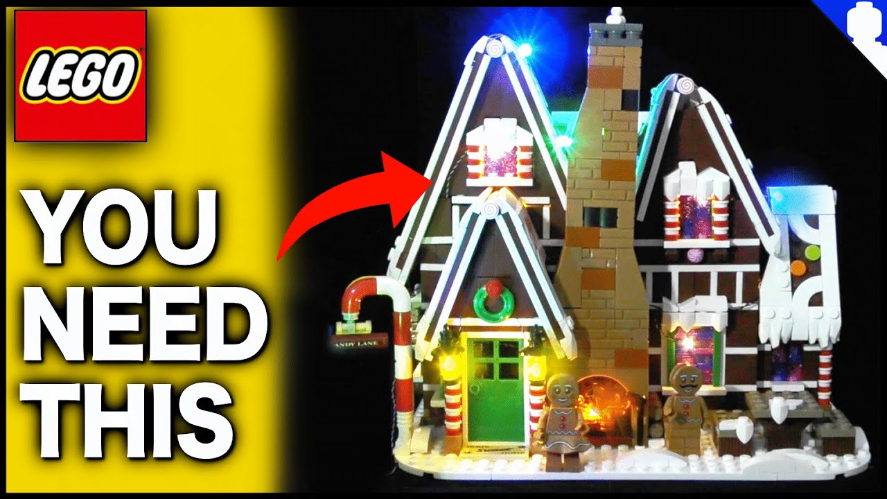 How To LIGHT Your CHRISTMAS LEGO Sets And Make Them AMAZING! (Lightailing Gingerbread House LED Kit)