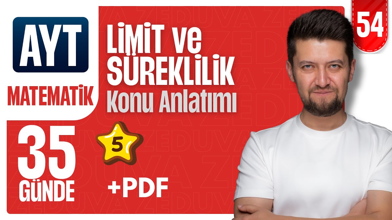 AYT MATEMATİK | Limit ve Süreklilik 5 Konu Anlatımı | 54. Video